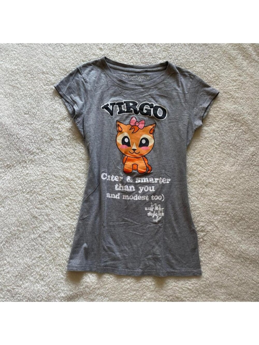 2000s Virgo graphic teeSuper cute Y2K tee